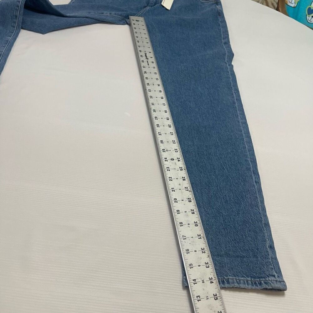 NWT Warp + Weft Clare Puebla Tapered Denim Jeans Size 35 X 32 New - Picture 4 of 10